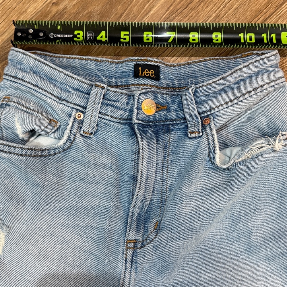 Lee Light Blue High-Rise Flare Jeans 25 - Picture 13 of 15